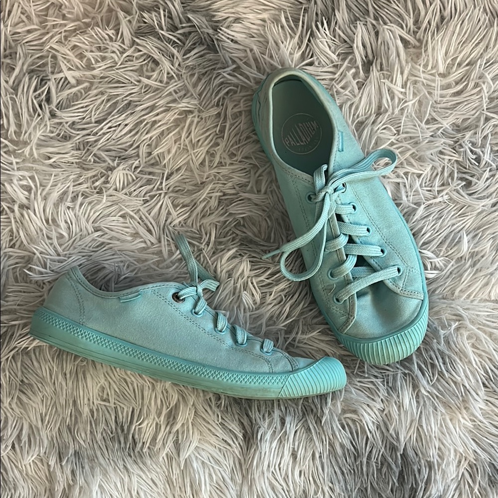 Palladium Blue Sneakers Lightweight Canvas Casual